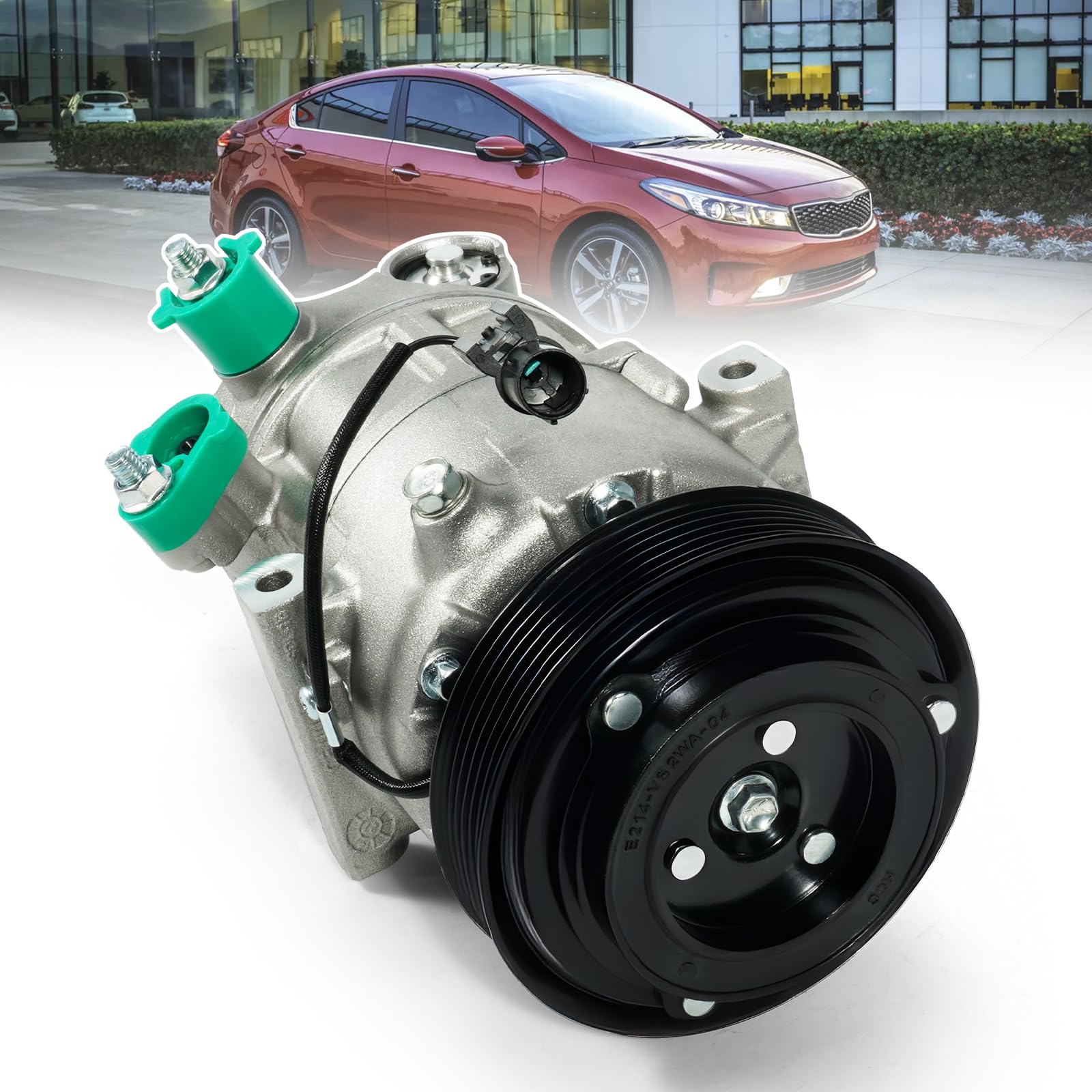 Photo 1 of Ytrica Air Conditioner AC Compressor w/Clutch, CO29274C Fit for Kia Forte 2014-2018 1.8L 2.0L, Forte 2017-2018 2.0L, Forte Koup 2014-2017 2.0L, Forte5 2014-2018 2.0L & Hyundai Elantra GT 2013-2017