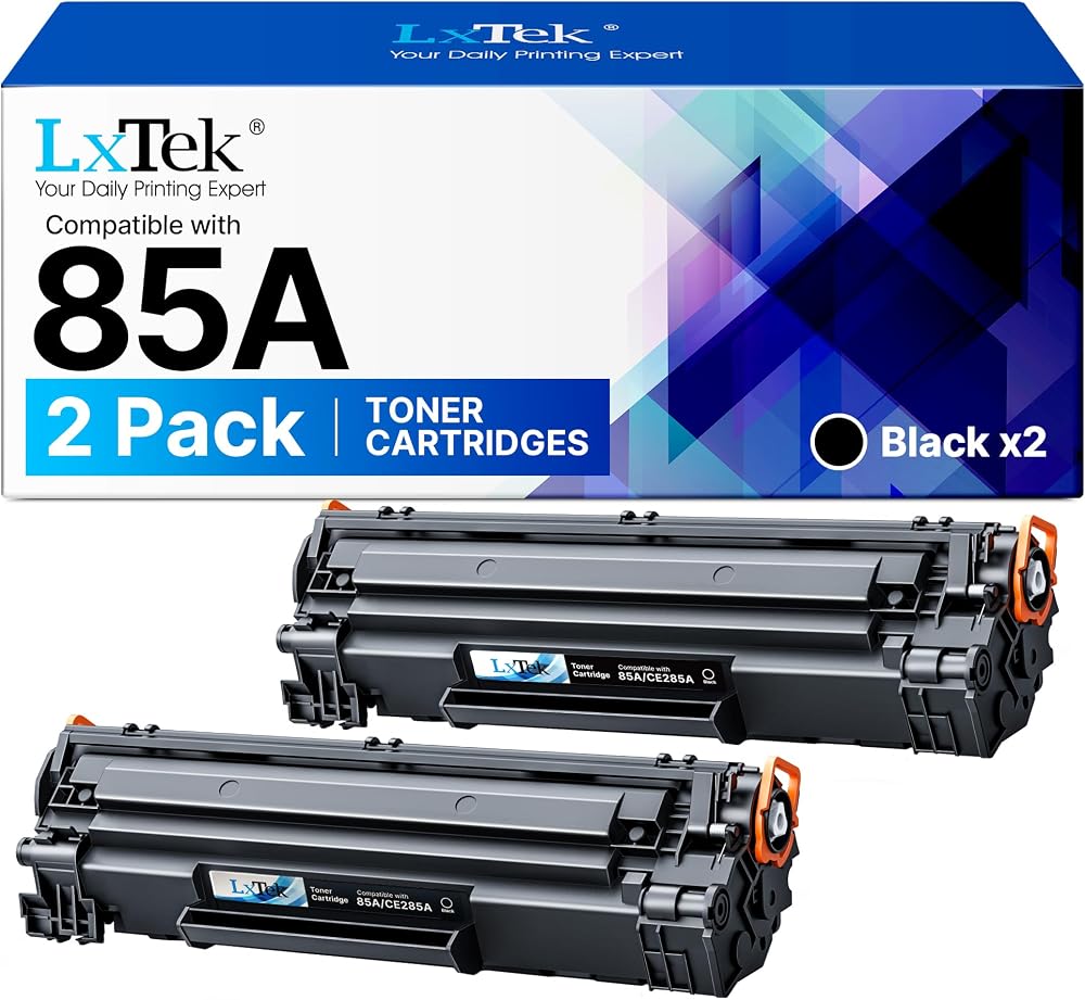 LxTek CE285A Compatible Toner Cartridges 2 Pack for HP 85A LaserJet Pro P1102