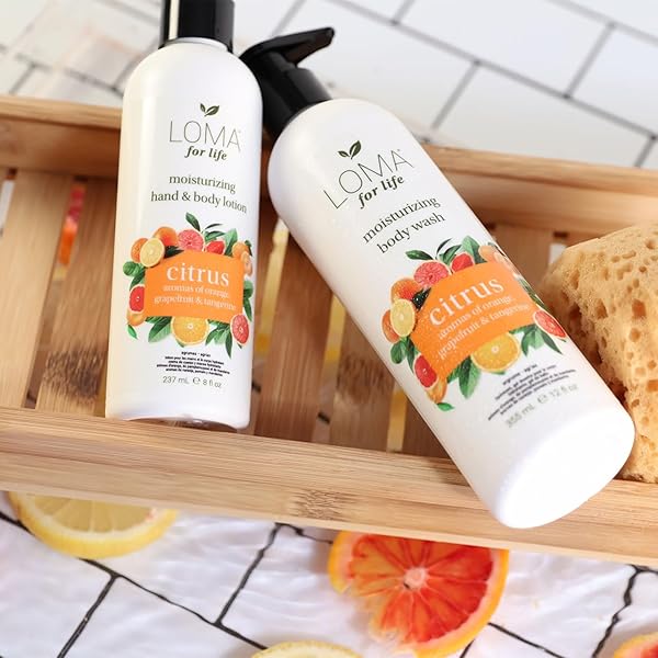 LOMA HAIR CARE CITRUS HAND & BODY LOTION, 8 FL. OZ.
