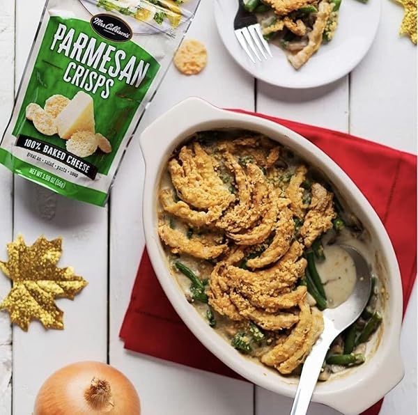 MRS. CUBBISON’S FLAVOR 100 REAL KETO FRIENDLY GREAT FOR SNACKING AND SALAD TOPPER, PARMESAN CHEESE CRISPS, 1.98 OUNCE