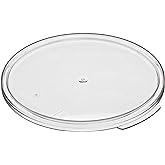 Cambro RFSCWC6 Camwear Clear Polycarbonate Round Lid for 6 qt and 8 qt Capacity Food Storage Container