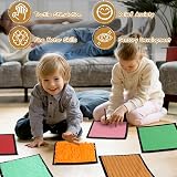 Vicloon Sensory Mats 16 PCS Tactile Tiles Square Fidget Autism Sensory Room view 3