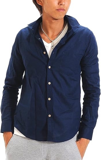 Amazon スペイド Spade シャツ メンズ 長袖 ワイドカラー カジュアル 白シャツ 無地 W260 S ネイビー シャツ 通販 Amazon スペイド Spade シャツ メンズ 長袖 ワイドカラー カジュアル 白シャツ 無地 W260 S ネイビー シャツ 通販