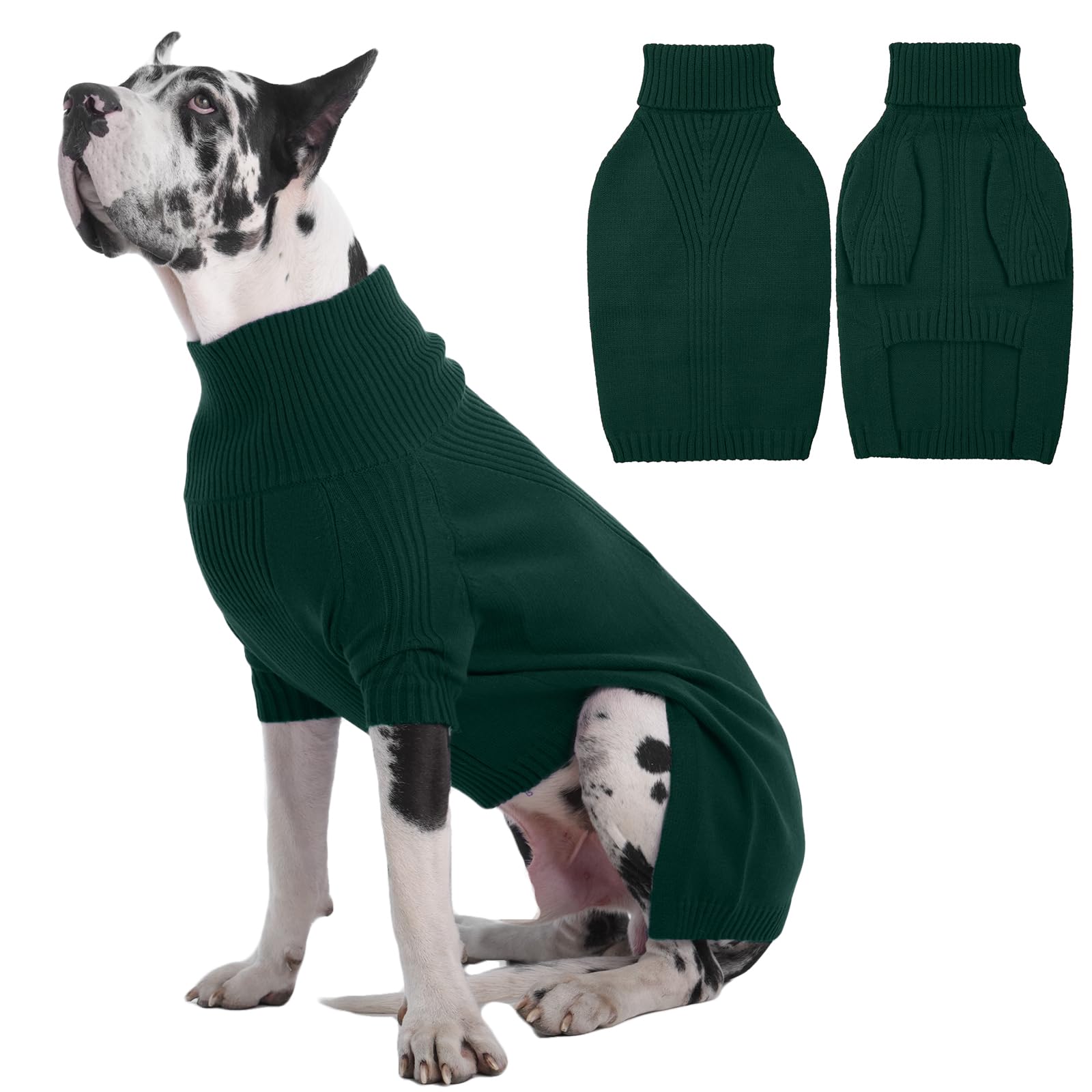 IECOii Dog Jumpers,Turtleneck Dog Jumper For Extra Large Dogs,Xxxxxl Dog Jumper For Great Dane Jumpers Pullover Sweatshirt,Warm Sweater Winter Clothes For Christmas And New Year,Dog Winnter Fall Coat
