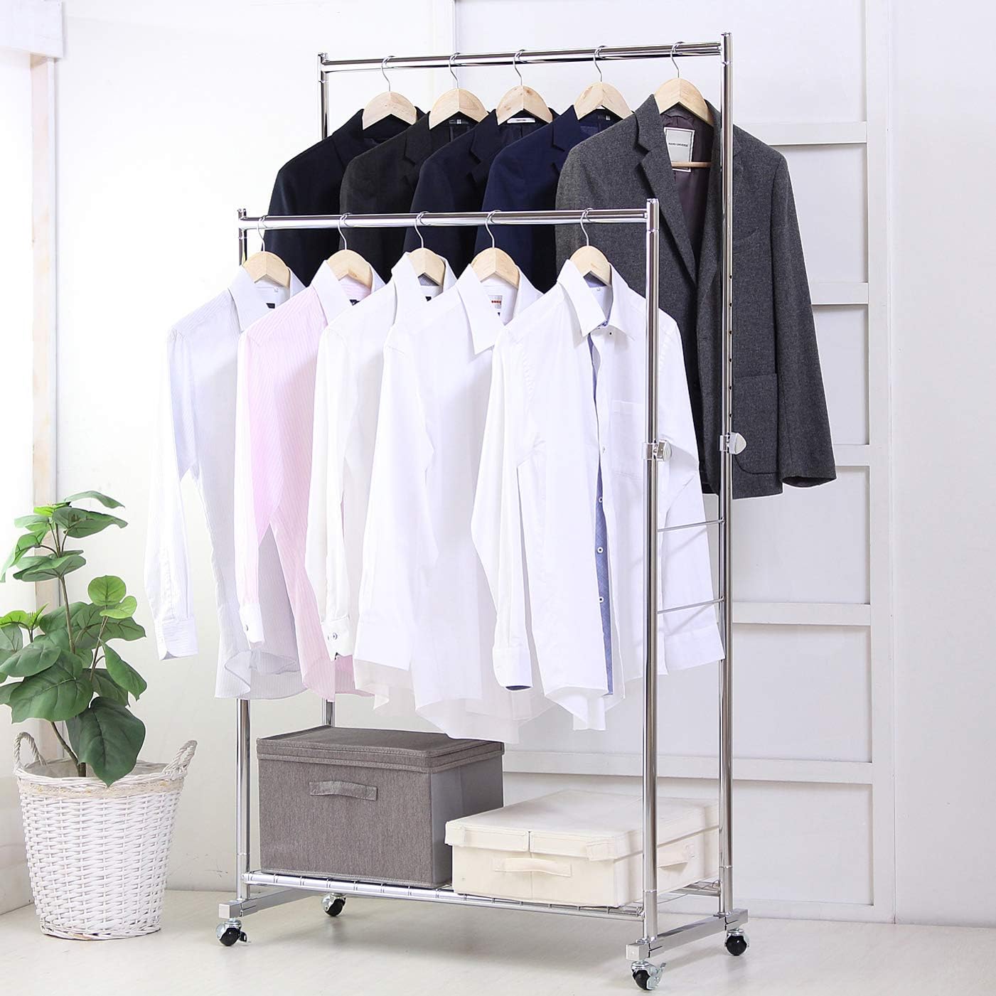 21年最新版 2段ハンガーラック人気おすすめランキング15選 棚有り キャスター付きも紹介 セレクト Gooランキング