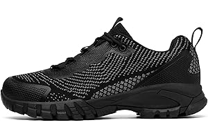 LEDINEY Mens Hiking Shoes Waterproof Lightweight Ankle Boots Outdoor Trekking Camping Walking Quest