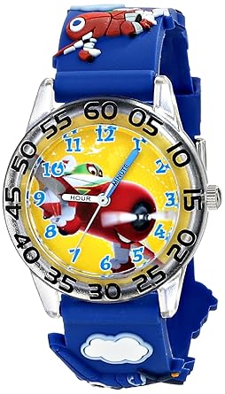 Disney Kids W001525 Disney Planes Fire & Rescue Blue 3D Plastic Analog Quartz Blue Watch