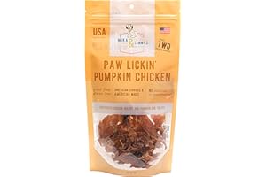 MIKA AND SAMMY'S GOURMET PET TREATS Mika & Sammy's Gourmet Chicken Jerky Dog Treats Made in The USA. (Paw Lickin Pumpkin Chicken 5 oz)