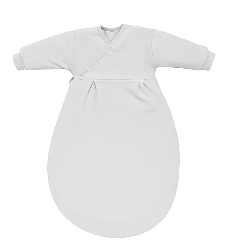 Alvi Baby Mäxchen Innensack | Ganzjahres-Kinder-Schlafsack, Größe:56, Design:silbergrau