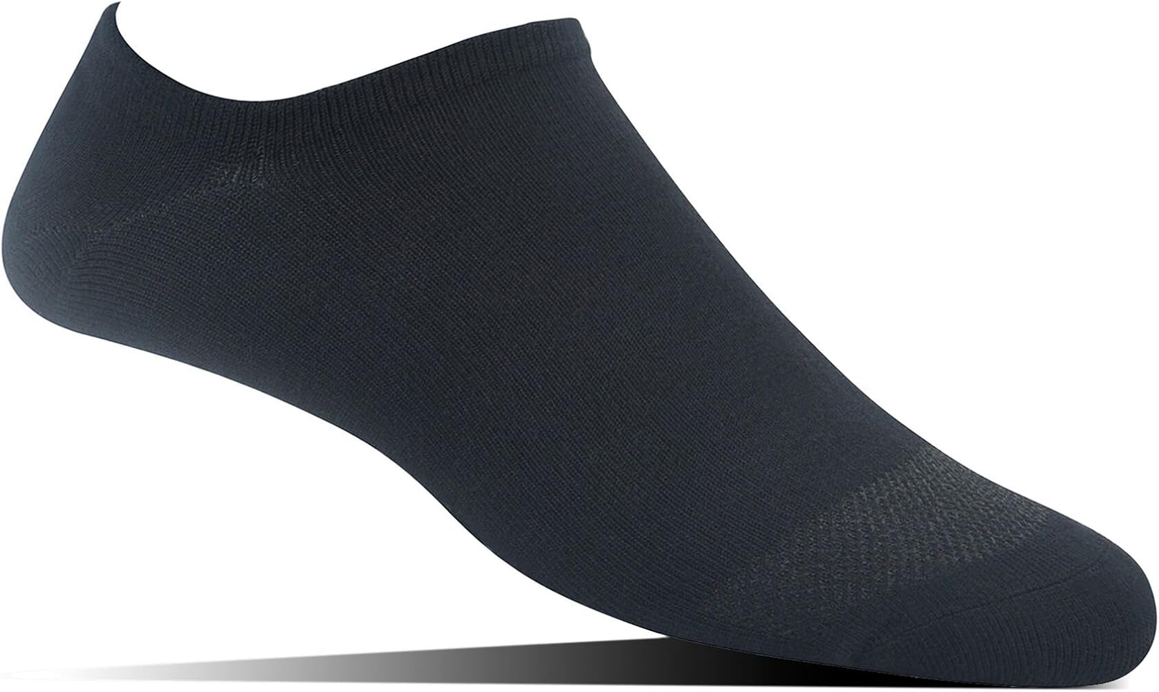 men's no show socks with silicone heel grip