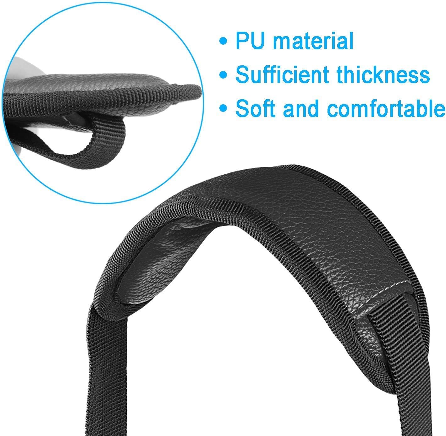 Laptop Shoulder Strap, Adjustable Thick Bag Strap with Soft Shoulder Pad and Swivel Hooks for Briefcase Notebook by YOUSHARES (Black) - Image 3