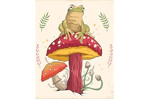 TUMOVO Paint by Numbers for Kids Ages 8-12 Mushrooms and Frogs Kids Paint by Number Adults' Paint-by-Number Kits Oil Painting for Adults Kids Paint by Number DIY Kits for Adults, 16x20 Inch