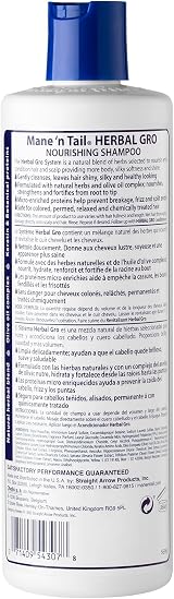 Mane 'n Tail Herbal Gro Shampoo Olive Oil Keratin 355ml Nourishes Strengthens view 2