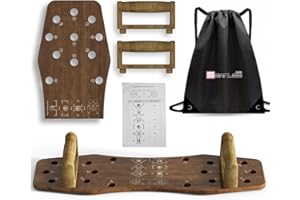 seanleecore Foldable Push-Up Board - Wooden, All-in-One Push Up Board for a Complete Upper Body Workout - Includes Backpack for Convenient Portability