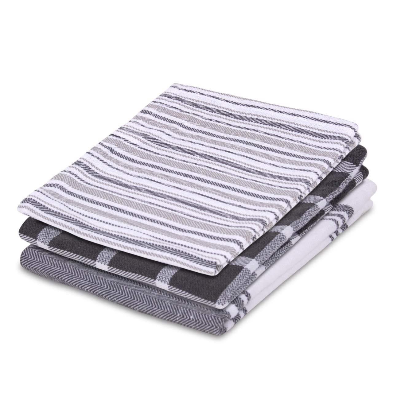 Pagnanno – Hotel Quality Waffle Weave Tea Towel – Professional Cotton 45 x 70 cm | Absorbent and Fast Drying Kitchen and Bar Towels (Pack of 3 (45x70cm), Unique Design)