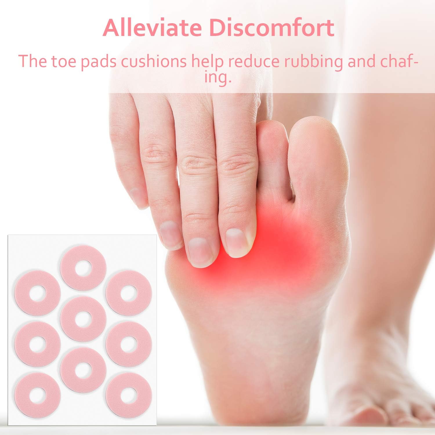 Foam Callus Cushions 36 Pieces Waterproof Callus Pads Soft Toe Protectors for Feet Heel Reducing Rubbing: Health & Personal Care