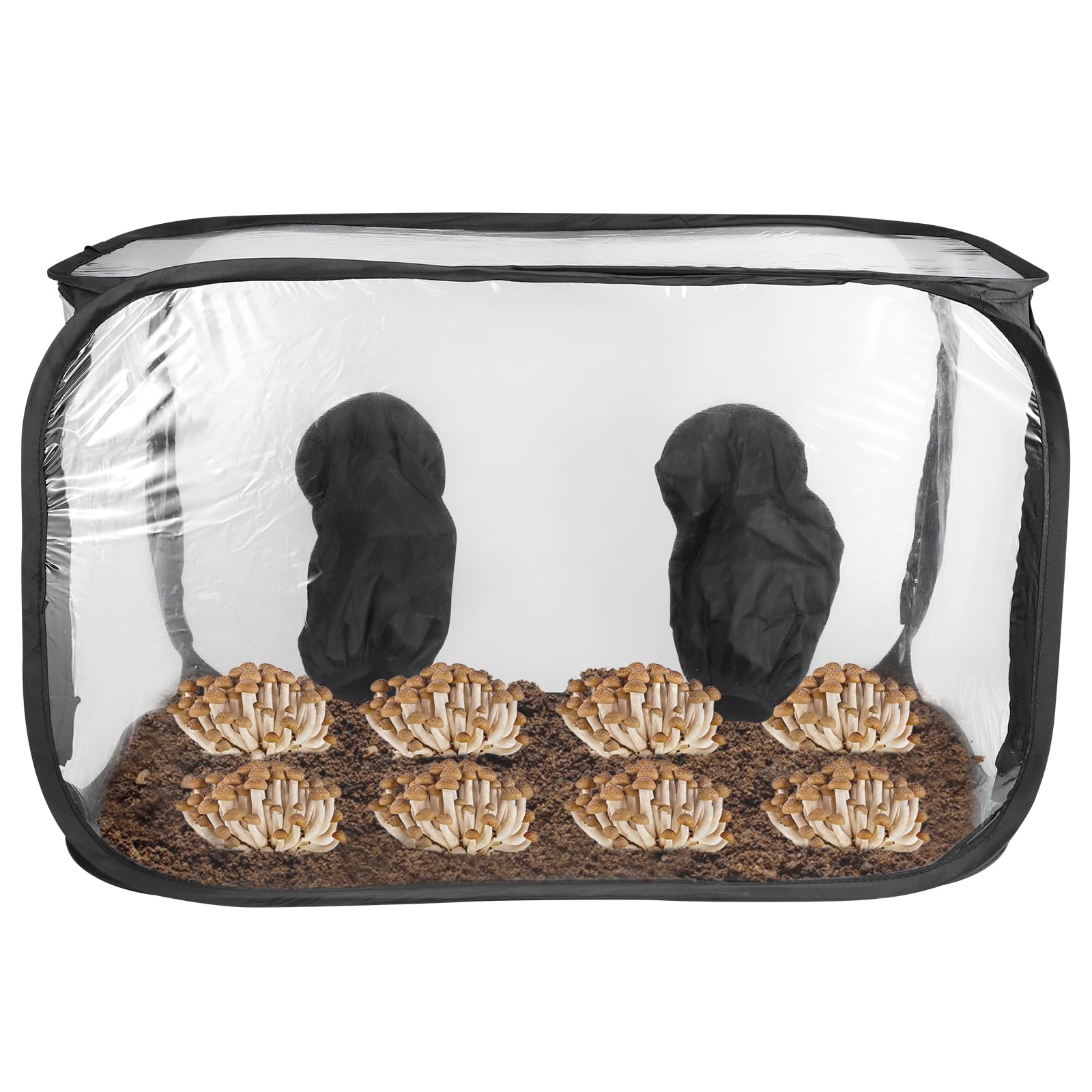 Luqixcey Mushroom Growing Still Air Box，35.8''×23.2''×22.8'', Portable Mushroom Grow Bags, plant Grow Tent Kit, Plant Propagation Station, for Spores Mycology Horticulture Supplies