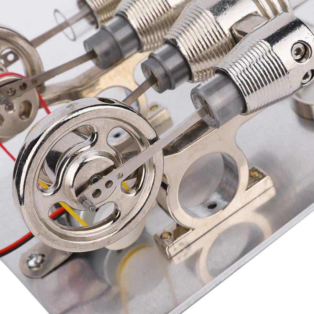 Motore Stirling a 4 cilindri Generatore di energia ad aria calda