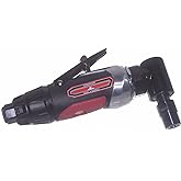 Canadian Tool and Supply 1/4-Inch Professional Right Angle Air Die Grinder with Built-in Regulator, Composite Housing and 360