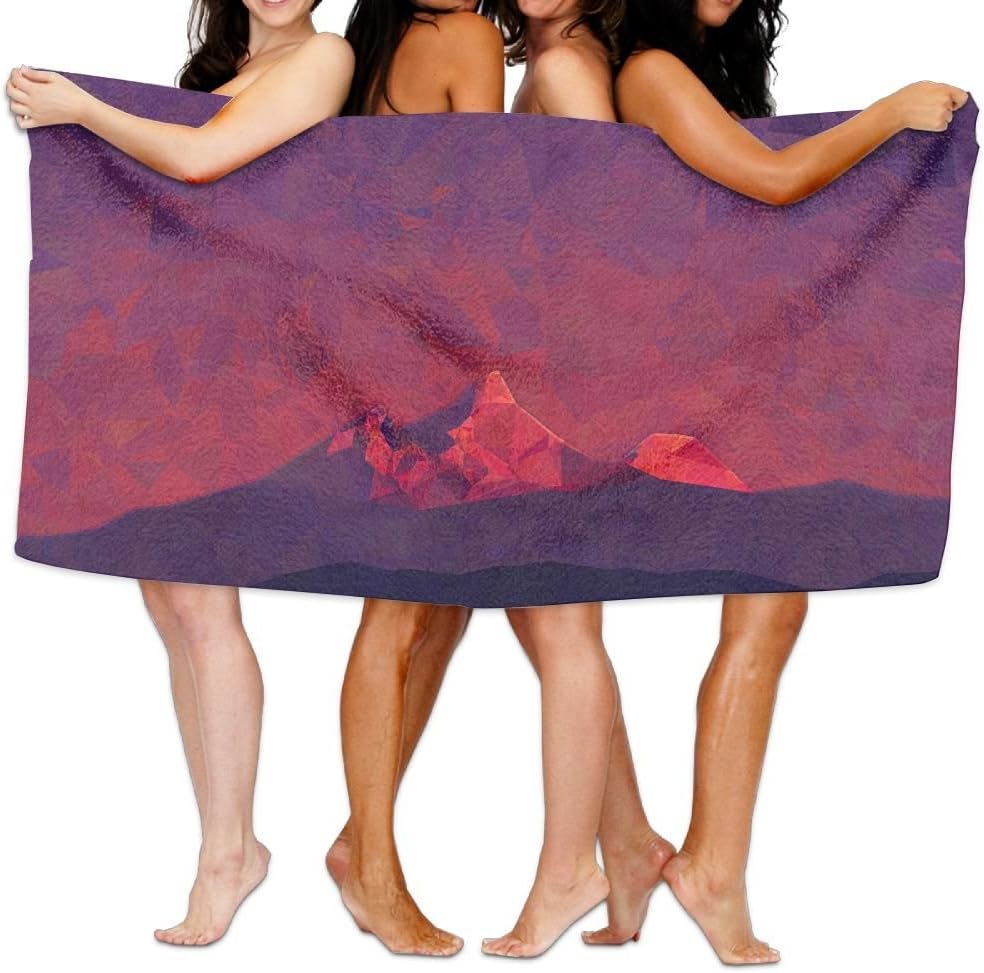 Bath Towel Soft Big Beach Towel 31"x 51" Unique Soft Women Art Pattern Design