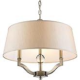 Golden Lighting Waverly 3-Light Semi-Flush Mount in Aged Brass
