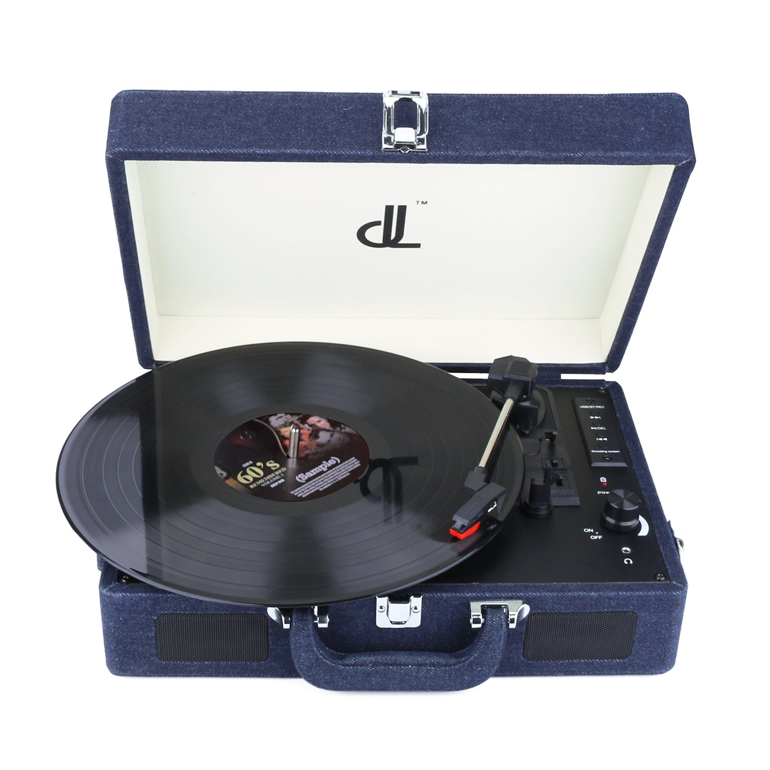 Record Player of dl Potable Wooden Suitcase Vinyl Amazon.co.uk