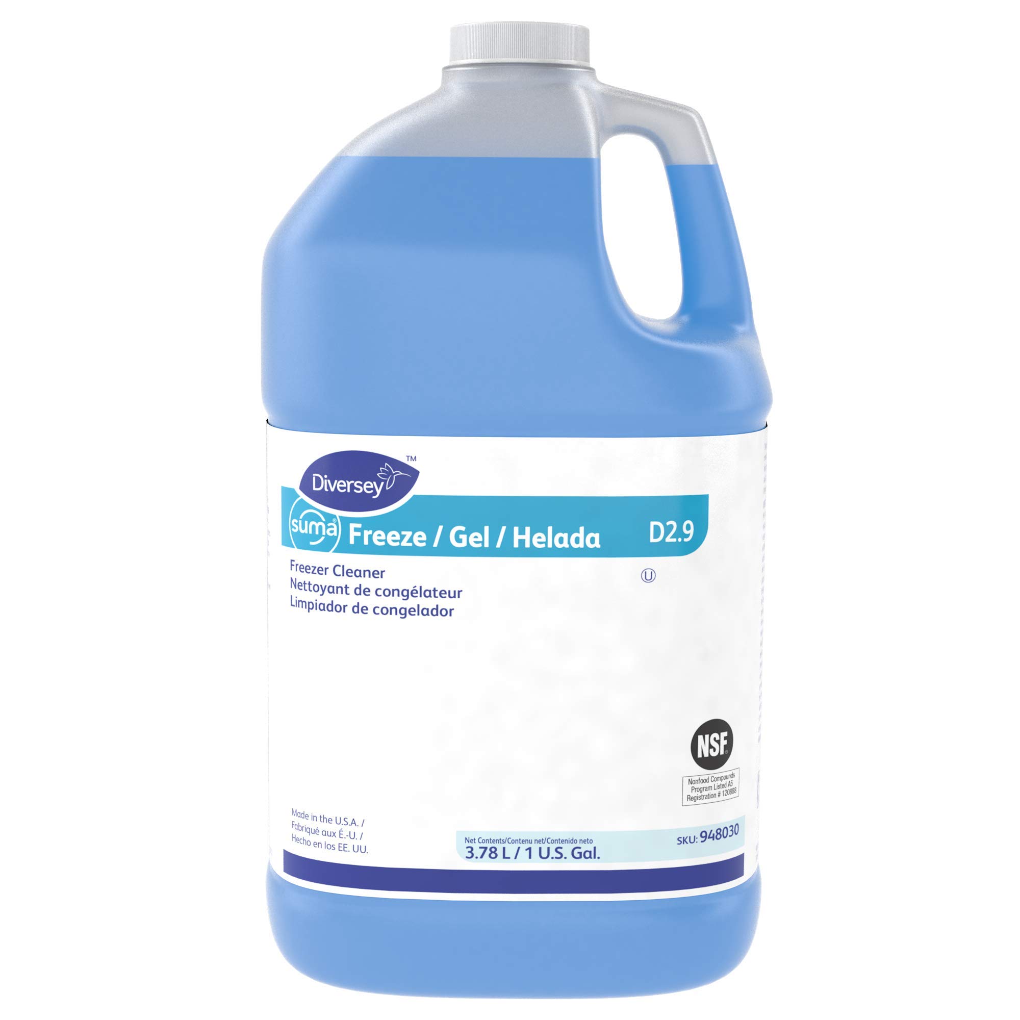Diversey 948030 SUMA Freeze, Walk-in Freezer, Cold Room & Below Freezing Liquid Floor Cleaner, For Kitchens, Restaurants, Ready-to-Use, 1-Gallon