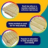 A-Star Wooden Xylophone 8 Notes Kids Instrument with 2 Wood Beaters view 3