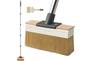 Mitclear Deck Stain Brush Applicator with Long Handle(59IN), 7IN Wide Deck Paint Brushes for Applying Stains, Paints and Seal