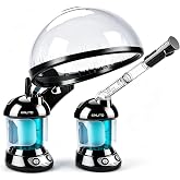 KINLITO 2 in 1 Hair &amp; Facial Steamer with Ozone - Warm Mist for Home Spa | Nano Ionic Mist, Ozone Technology, Professional Spa Experience, Deep Hydration, Adjustable 360&deg; Arm, Portable Design