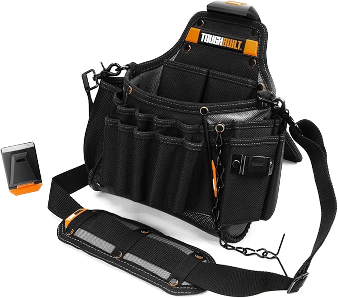 ToughBuilt ClipTech Electrician's Pouch with Shoulder Strap Amazon.co
