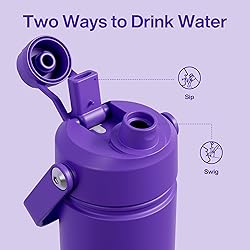 Insulated Water Bottle with Straw - Encool