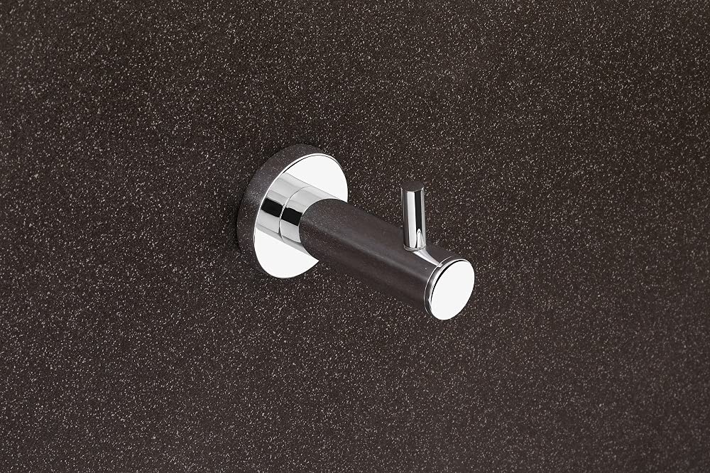 Mapple Bath Towel Double Hook, Double Angle Simple Solid Metal Bathroom