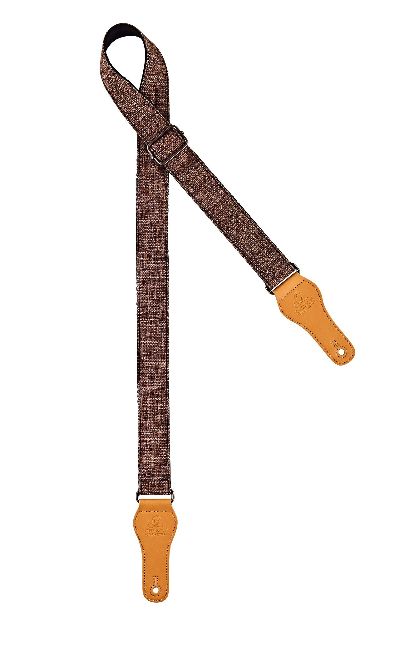 Ortega Guitars Adjustable Ukulele Strap – Casual Series – Cotton, Grey (OCS-210U)