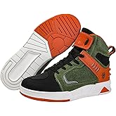 Bofucn Motorcycle Leather Boots,Street Riding Shoes,Anti-Slip Side Zipper Shoes for Men and Women