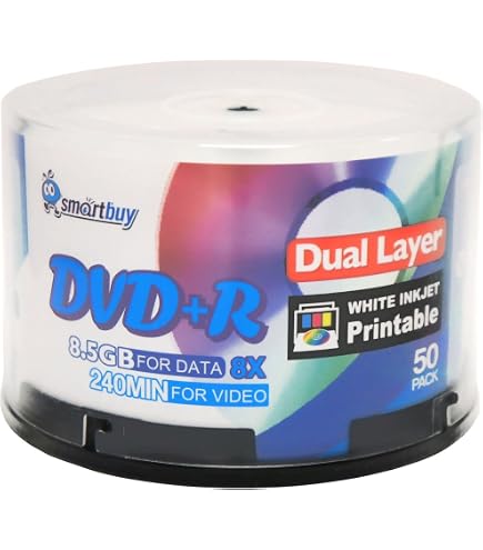 RITEK Ridata Blu-ray BD-R 25 GB, Weiß, Inkjet Bedruckbar – 50er Pack In Cake Box