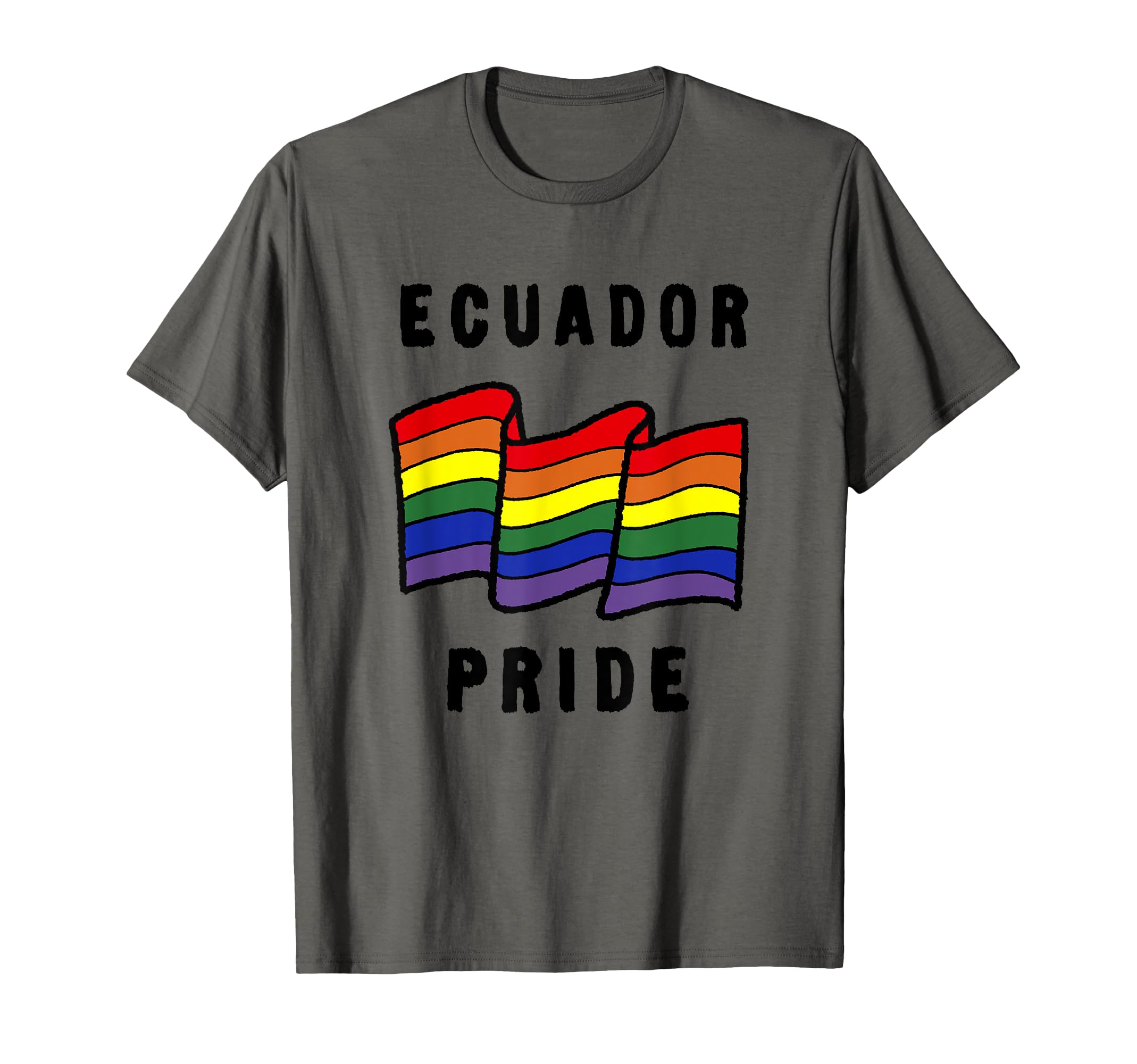 Ecuador Pride Rainbow Flag T-Shirt