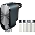 QZD Smart Car Air Freshener Diffuser - Rechargeable Car Diffuser with 3 Modes, Ultrasonic Aroma Diffuser with 4 Essential Oils, Long-Lasting Freshener for Women and Men