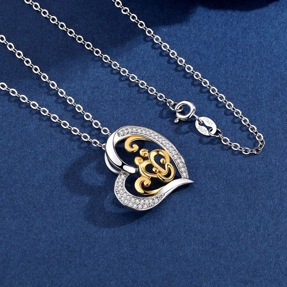 Men 925 Sterling Silver I Love You 