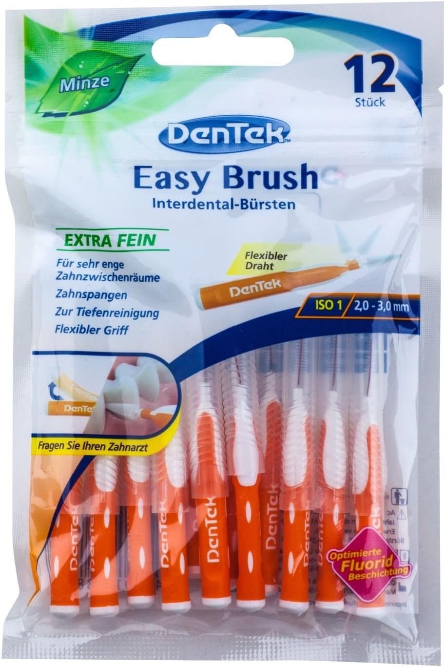 Amazon.de DenTek Easy Brush 2.0mm 3.0mm Extra Fein ISO 1
