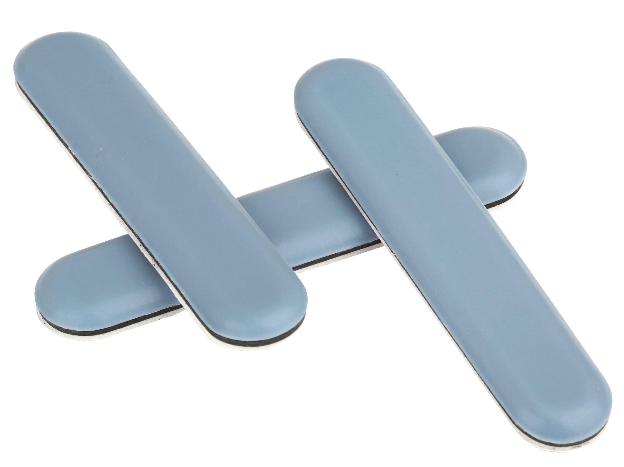 Professional Furniture Sliders – 16 Pcs 75 x 15 mm Oblong Self-Adhesive PTFE Gliders Heavy-Duty Floor Protectors Smooth Move Pads by FD-Workstuff