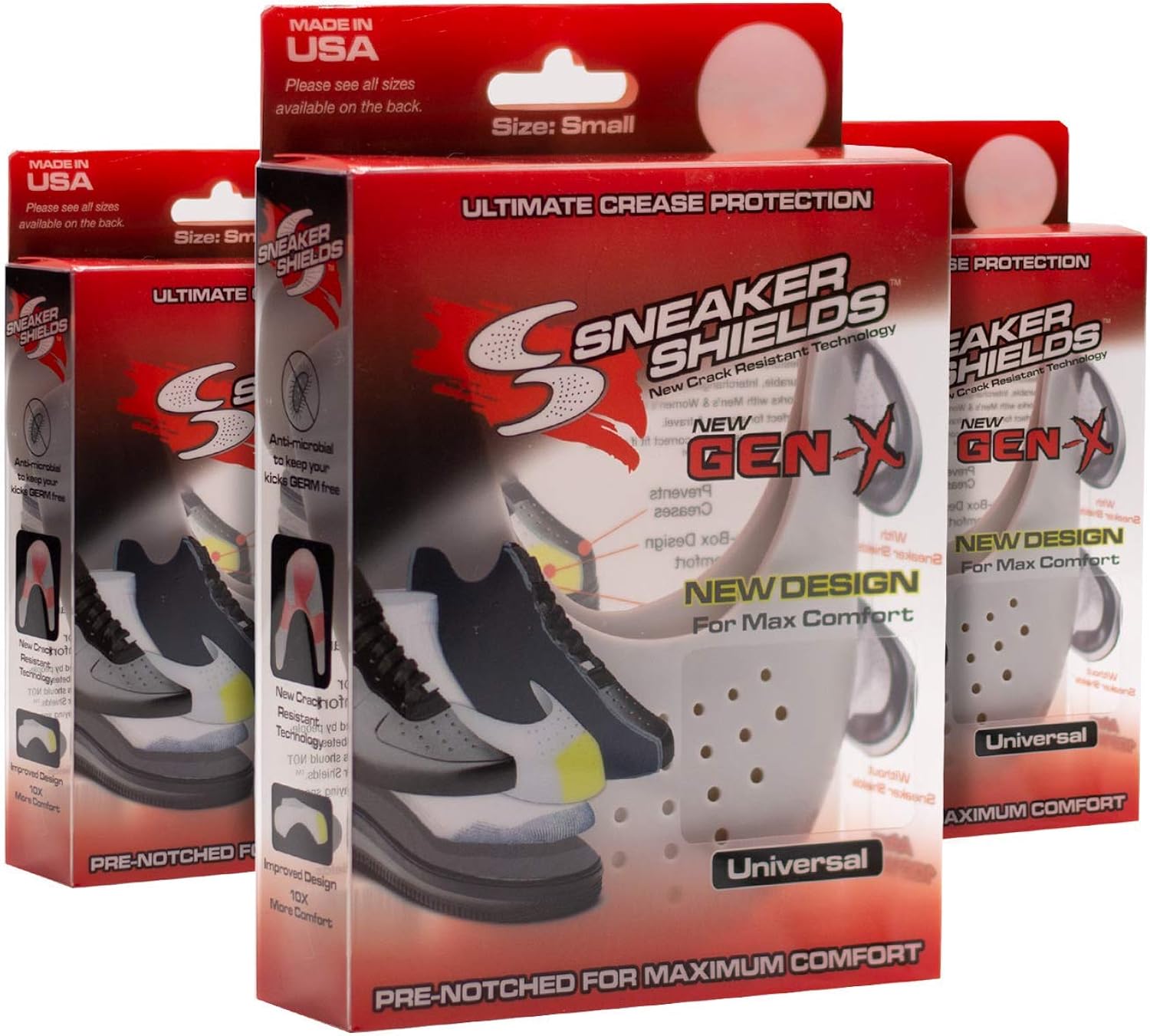 (3 Pair) The Original Sneaker Shields™"GENX Universal" Crease