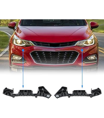 LABLT Front Bumper Lower Middle Grille For 2016-2018 Chevrolet Cruze - Black With Chrome Trim