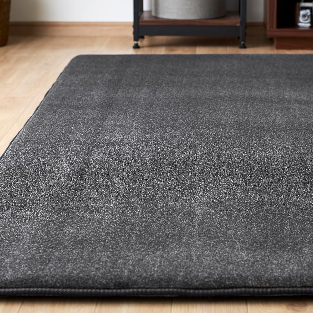 アイリスオーヤマ カーペット ラグ クッションラグ 厚さ3㎝ 極厚 もっちり 185×185cm 滑り止め付き ホットカーペット対応 2畳 はっ水加工 遮音効果 低ホルム もちもち 北欧 おしゃれ マット ACRB-1818 グレー商品画像