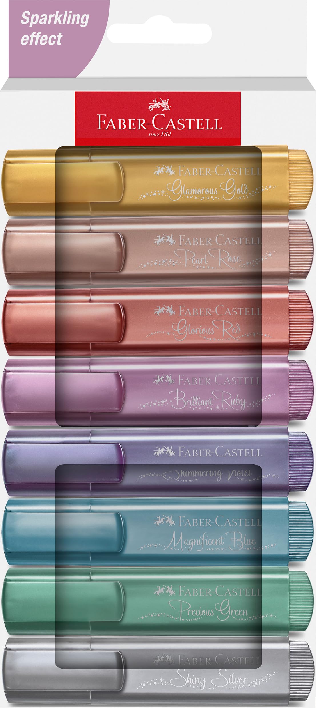 Faber-Castell Highlighter Textliner 46 Metallic wallet of 8