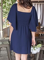Dokotoo Navy Blue Women's Dresses Cute Fall Outfits