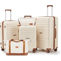 PEOZ TR2 CREAMY IVORY 純正ケース & 6点セット付 Amazon.com | CASELLY Luggage Set 3 Piece with Cup Holder,Hardshell