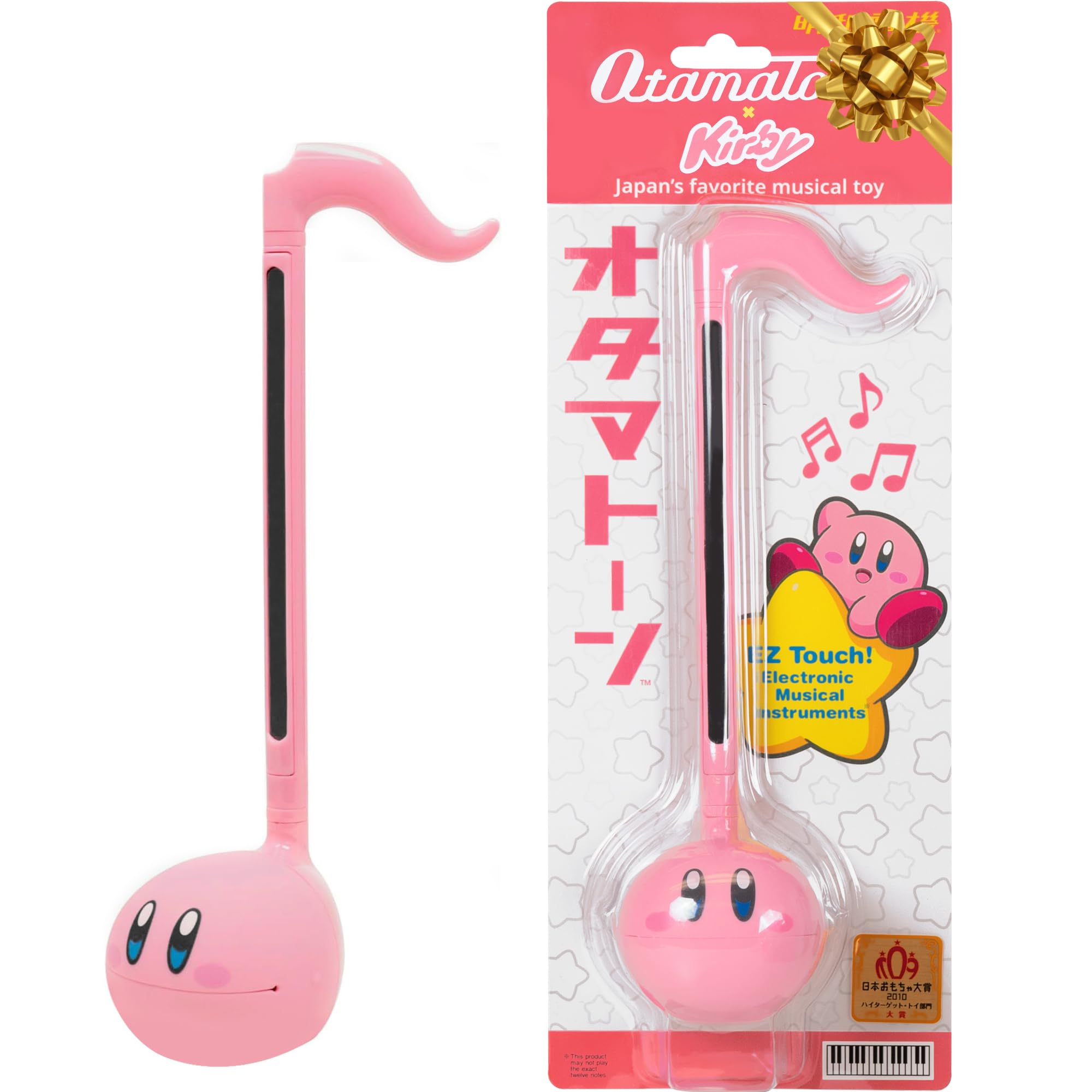 Otamatone Kirby Pink Star Hero Japanese Electronic Musical Instrument Portable Music Synthesizer from Japan by Maywa Denki Studio Award Winning, Educational Fun Gift Game Character Pink Hero