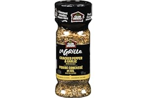 Club House La Grille, Grilling Made Easy, Cracked Pepper & Garlic with Sea Salt, All Purpose Seasoning, 171g
