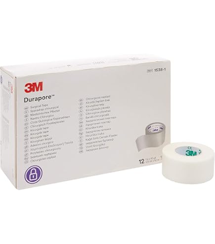 Amazon.com: 3M™ Transpore™ Surgical Tape 1527-1, 1 inch x 10 yard
